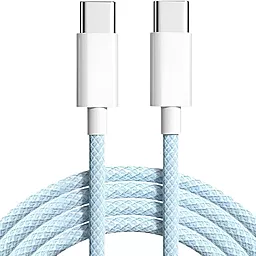Кабель EasyLife USB Type-C - Type-C 60w 3a 1м PD cable Blue - фото Кабель EasyLife USB Type-C - Type-C 60w 3a 1м PD cable Blue