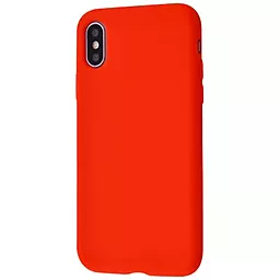 Чехол Wave Full Silicone Cover для Apple iPhone X, iPhone XS Red