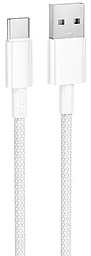 Кабель Borofone BX117 Source USB-A - Type-C 15w 3a 1м cable White - фото Кабель Borofone BX117 Source USB-A - Type-C 15w 3a 1м cable White