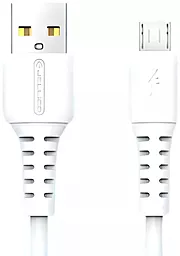 Кабель Jellico KDS-32 USB-A - micro USB 15w 3.1a 2м cable White - фото Кабель Jellico KDS-32 USB-A - micro USB 15w 3.1a 2м cable White