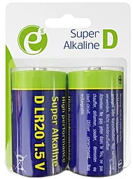 Батарейки Energenie Super Alkaline D/LR20 BL 2 шт 1.5 V
