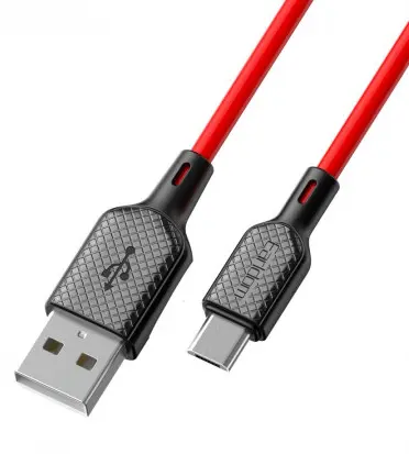 Кабель Earldom EC-154M USB-A - micro USB 12w 2.4a 1м cable red - фото 3