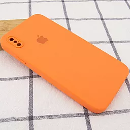 Чохол Silicone Case Full Camera Square для Apple iPhone XS Max  Papaya - мініатюра 2