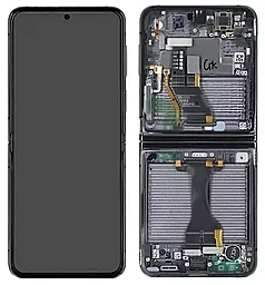 Дисплей Samsung Galaxy Z Flip 5 F731 (внутренний) с тачскрином и рамкой, сервисный оригинал, Black - фото Дисплей Samsung Galaxy Z Flip 5 F731 (внутренний) с тачскрином и рамкой, сервисный оригинал, Black
