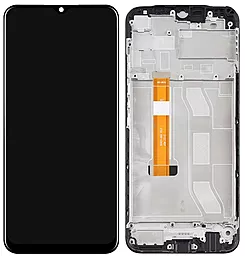 Дисплей Realme Narzo 50A с тачскрином и рамкой, оригинал, Black - фото Дисплей Realme Narzo 50A с тачскрином и рамкой, оригинал, Black