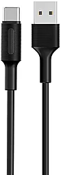 Кабель Borofone BX1 EzSync USB-A - Type-C 12w 2.4a 1м cable Black - фото Кабель Borofone BX1 EzSync USB-A - Type-C 12w 2.4a 1м cable Black