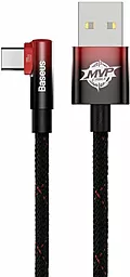 Кабель Baseus MVP 2 Elbow-Shaped USB-A - Type-C 100w 6a 1м cable Black/Red (CAVP000420) - фото Кабель Baseus MVP 2 Elbow-Shaped USB-A - Type-C 100w 6a 1м cable Black/Red (CAVP000420)