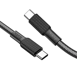 USB PD Кабель Hoco X69 Jaeger 60W USB Type-C - Type-C Cable Black