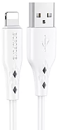 Кабель Borofone BX48 USB-A - Lightning 12w 2.4a 1м cable White - фото Кабель Borofone BX48 USB-A - Lightning 12w 2.4a 1м cable White