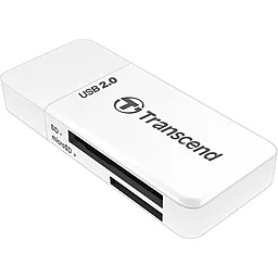 Картридер Transcend TS-RDP5W 5-IN-1 USB 2.0 SD/microSD White - фото Картридер Transcend TS-RDP5W 5-IN-1 USB 2.0 SD/microSD White