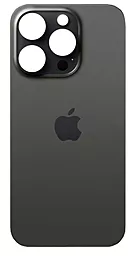 Задняя крышка корпуса Apple iPhone 15 Pro (big hole) Black Titanium