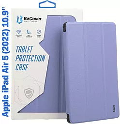 Чохол для планшету BeCover Direct Charge Pen з кріпленням Apple Pencil для Apple iPad Air 5 (2022) 10.9" Purple (708781)