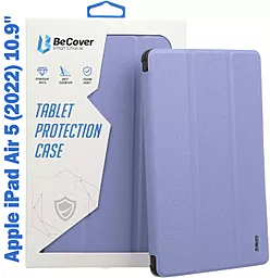 Чехол для планшета BeCover Direct Charge Pen с креплением Apple Pencil для Apple iPad Air 5 (2022) 10.9" Purple (708781) - фото Чехол для планшета BeCover Direct Charge Pen с креплением Apple Pencil для Apple iPad Air 5 (2022) 10.9" Purple (708781)