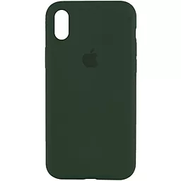 Чехол Silicone Case Full для Apple iPhone X, iPhone XS Forest Green
