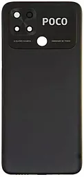 Задняя крышка корпуса Xiaomi Poco C40 со стеклом камеры Original Power Black