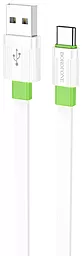 Кабель Borofone BX89 Union USB-A - Type-C 15w 3a 1м cable White/Green