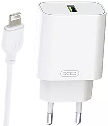 Сетевое зарядное устройство XO L112 18w QC3.0 home charger + Lightning cable white - фото Сетевое зарядное устройство XO L112 18w QC3.0 home charger + Lightning cable white