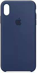 Чехол Apple Silicone Case PB для Apple iPhone XR Midnight Blue