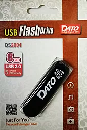 Флешка Dato 8GB DS2001 USB 2.0 (DT_DS2001BL/8GB) Black - фото Флешка Dato 8GB DS2001 USB 2.0 (DT_DS2001BL/8GB) Black
