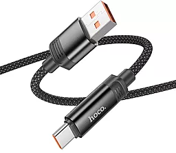Кабель USB Hoco U126 Dynamic RGB LED 25w 5a 1.2m USB Type-C cable black - миниатюра 2