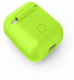 Силиконовый чехол и ремешок для Apple Airpods Green - миниатюра 7