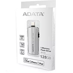 Флешка ADATA 128GB AI720 USB 3.1 (AAI720128GCGY) Grey - мініатюра 3