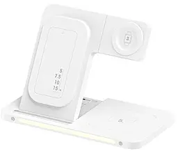 Беспроводная док-станция Remax RP-W83 Senher Series 3-in-1 23w wirelles charger white - фото Беспроводная док-станция Remax RP-W83 Senher Series 3-in-1 23w wirelles charger white