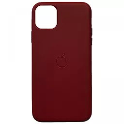 Чехол Apple Leather Case Full for iPhone 12, iPhone 12 Pro Red