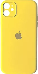 Чохол Silicone Case Full Camera для Apple IPhone 12  Yellow