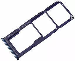 Слот (лоток) SIM-карти Samsung Galaxy A9 2018 A920F і карти пам'яті Blue