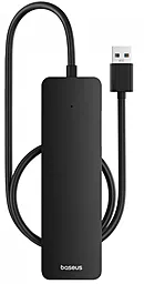 USB-A хаб Baseus UltraJoy Series 4-in-1 black (B0005280B111-00)