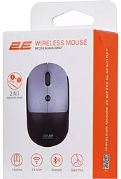 Комп'ютерна мишка 2E MF218 Silent WL BT Black/Gray (2E-MF218WBG) - мініатюра 6