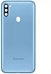 Задня кришка корпусу Samsung Galaxy A11 A115F зі склом камери Blue