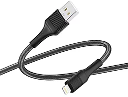 Кабель Ridea RC-ST74 StablePro USB-A - Lightning 12w 2.4a 1м cable Black - фото Кабель Ridea RC-ST74 StablePro USB-A - Lightning 12w 2.4a 1м cable Black