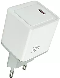 Сетевое зарядное устройство Mibrand MI-31 30w GaN PD USB-C fast charger white (MIWC/31CW) - фото Сетевое зарядное устройство Mibrand MI-31 30w GaN PD USB-C fast charger white (MIWC/31CW)
