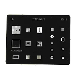 BGA трафарет (для реболлинга) (PRC) S5016 18 в 1 для Samsung I9300 Galaxy S3 - фото BGA трафарет (для реболлинга) (PRC) S5016 18 в 1 для Samsung I9300 Galaxy S3