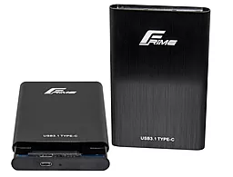 Кишеня для HDD Frime SATA 2.5" USB3.1 Type-C, Metal, Black (FHE40.25U31)