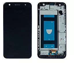 Дисплей LG K10 Power, X Charge, X Power 2 (M320, M320G, M322, M327, X320, X500) с тачскрином и рамкой, оригинал, Black