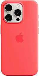 Чохол Silicone Case Full with MagSafe and SplashScreen для Apple iPhone 15 Pro Max Guava - фото Чохол Silicone Case Full with MagSafe and SplashScreen для Apple iPhone 15 Pro Max Guava