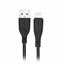 Кабель Maxxter USB-A - Lightning 12w 2.4a 1м cable Black (UB-L-USB-02-1м)