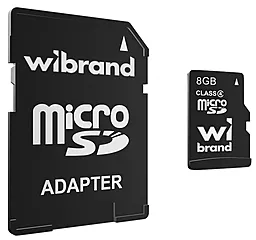 Карта памяти Wibrand microSDHC 8Gb class 4 + Adapter SD (WICDC4/8GB-A) - фото Карта памяти Wibrand microSDHC 8Gb class 4 + Adapter SD (WICDC4/8GB-A)