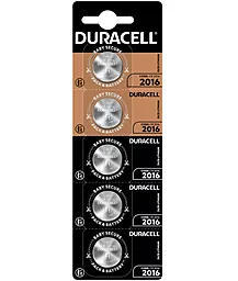 Батарейки Duracell CR2016 (DL2016) 5шт (5010979) 3 V