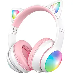 Наушники Proove Kids LumiCat White-Pink (HPLC0001AP25) - фото Наушники Proove Kids LumiCat White-Pink (HPLC0001AP25)