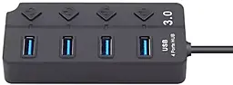 USB хаб EasyLife 4-in-1 USB3.0 black - фото USB хаб EasyLife 4-in-1 USB3.0 black
