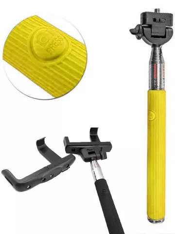 Моноподы, селфи-палки Kjstar Z07-5 Wireless Yellow - фото 3