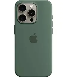 Чохол Silicone Case Full with MagSafe and SplashScreen для Apple iPhone 15 Pro Cypress - фото Чохол Silicone Case Full with MagSafe and SplashScreen для Apple iPhone 15 Pro Cypress