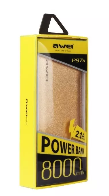 Повербанк Awei P97K 8000 mAh Gold - фото 4