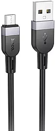Кабель Hoco X109 USB-A - micro USB 12w 2.4a 1м cable Black - фото Кабель Hoco X109 USB-A - micro USB 12w 2.4a 1м cable Black