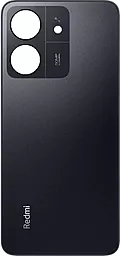 Задняя крышка корпуса Xiaomi Redmi 13C со стеклом камеры Midnight Black - фото Задняя крышка корпуса Xiaomi Redmi 13C со стеклом камеры Midnight Black