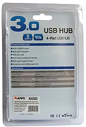 USB Type-C хаб Maiwo USB-C -> 4xUSB 3.0 Black (KH303) - мініатюра 4